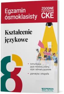 Okładka książki Kształcenie językowe na egzaminie ósmoklasisty...