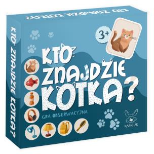 Opakowanie Kto znajdzie KOTKA? Gra obserwacyjna 3+