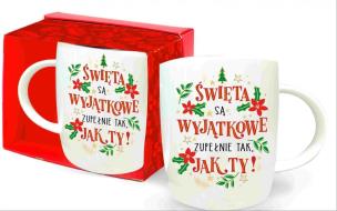 Opakowanie Kubek Boże Narodzenie Święta są wyjątkowe jak Ty