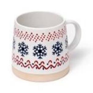 Opakowanie Kubek kamionkowy Świąteczny płatek śniegu