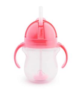 Opakowanie Kubek Munchkin niekapek ze słomką 207ml różowy