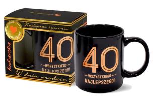 Opakowanie Kubek Premium Urodziny 40