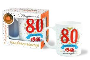 Opakowanie Kubek Premium Urodziny 80