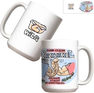 Opakowanie Kubek - Wilq Dobra książka to przyjaciel 440ml