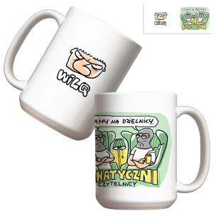 Kubek - Wilq Fanatyczni czytelnicy 440ml. Wydawca: Molom. Multiszop.pl Opakowanie Kubek - Wilq Fanatyczni czytelnicy 440ml