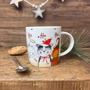 Opakowanie Kubek XM01 Świąteczne koty Ho ho ho! Święta
