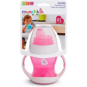 Opakowanie Kubek z miękkim ustnikiem i uchwytami Munchkin 118ml różowy