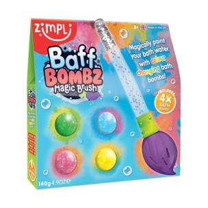 Opakowanie Kule do zabawy zestaw 4 szt. z pędzlem Baff Bombz Magic Brush 3+, Zimpli Kids