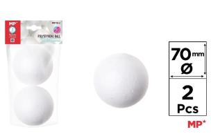 Opakowanie Kulki styropianowe do zdobienia 70mm 2szt