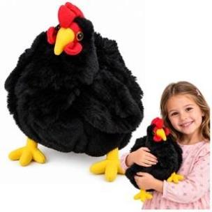 Opakowanie Kura pluszowa czarna 30cm