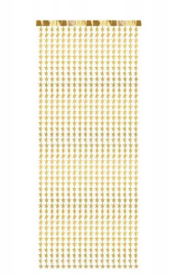 Opakowanie Kurtyna Gwiazdki złota 100x245cm