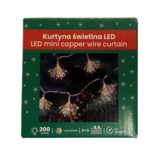 Opakowanie Kurtyna świetlna LED multikolor 5,9cm