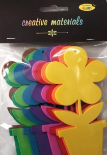 Opakowanie Kwiat w doniczce z pianki 9,5x12cm 9szt