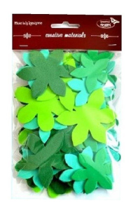 Opakowanie Kwiatki tonacja zielona 60szt