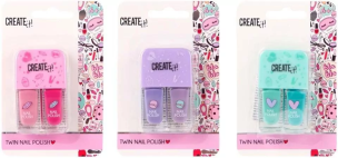 Opakowanie Lakier podwójny dla paznokci mix CREATE IT!