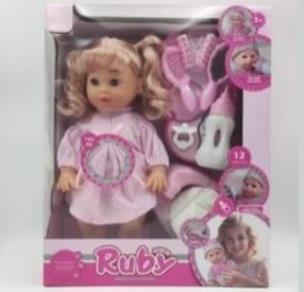 Opakowanie Lalka + akcesoria 12 dźwięków pije i siusia 35cm