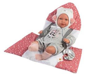 Opakowanie Lalka bobas Mimi płaczacą z nosidełkiem 42cm