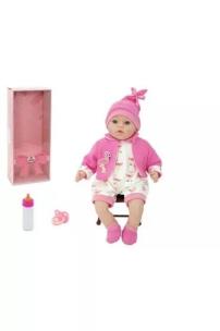 Opakowanie Lalka bobas smoczek + butelka mówi po polsku 45cm