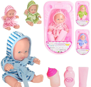 Lalka bobas w wanience z akcesoriami MIX. Wydawca: Trifox. Multiszop.pl Opakowanie Lalka bobas w wanience z akcesoriami MIX