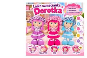 Opakowanie Lalka Dorotka szmacianka śpiewa i mówi po polsku