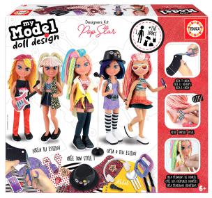 Lalka ubieranka Pop Star 112366. Wydawca: Educa. Multiszop.pl Opakowanie Lalka ubieranka Pop Star 112366