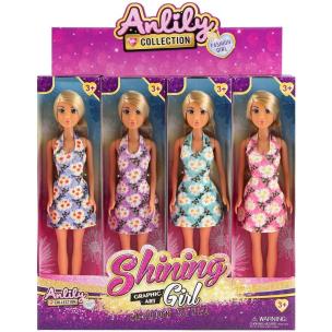 Lalka w sukience kwiaty MIX. Wydawca: Trifox. Multiszop.pl Opakowanie Lalka w sukience kwiaty MIX