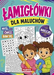 Okładka książki Łamigłówki dla maluchów z naklejkami