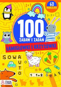 Łamigłówki i krzyżówki. Ponad 100 zabaw i zadań. Autor: Opracowanie zbiorowe. Multiszop.pl Okładka książki Łamigłówki i krzyżówki. Ponad 100 zabaw i zadań