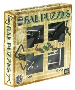 Opakowanie Łamigłówki metalowe 4szt Ball Puzzles zielony G3