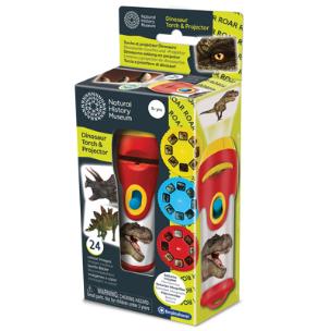 Latarka i projektor - Dinozaury. Wydawca: Brainstorm. Multiszop.pl Opakowanie Latarka i projektor - Dinozaury