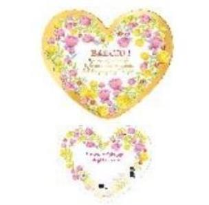 Opakowanie Laurka dwustronna Serce Babcia - Magiczne kwiaty