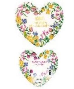 Opakowanie Laurka dwustronna Serce Babcia - Ogródek Babci