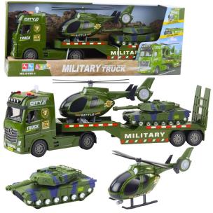 Laweta militarna ze światłem i dźwiękiem. Wydawca: Leantoys. Multiszop.pl Opakowanie Laweta militarna ze światłem i dźwiękiem