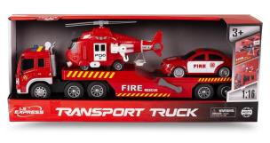 Opakowanie Laweta straży pożarnej z helikopterem i samochodem