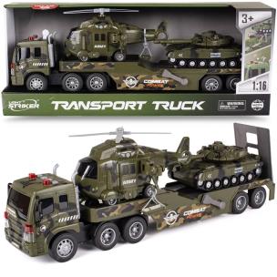 Opakowanie Laweta wojskowa z czołgiem i helikopterem