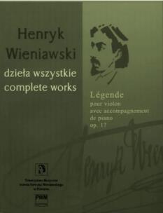 Okładka książki Legenda na skrzypce i fortepian op. 17