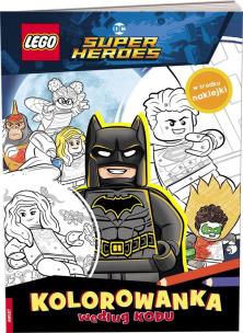 Okładka książki Lego DC COMICS Kolorowanka według kodu