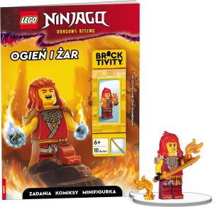 Lego ninjago. Ogień i żar. Autor: Opracowanie zbiorowe. Multiszop.pl Okładka książki Lego ninjago. Ogień i żar