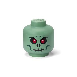 Opakowanie Lego pojemnik główka small - green skeleton