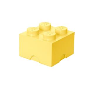 Opakowanie Lego pojemnik klocek czwórka żółty jasny