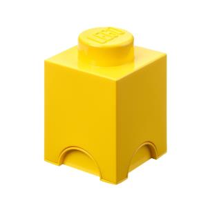Opakowanie Lego pojemnik klocek jedynka żółty