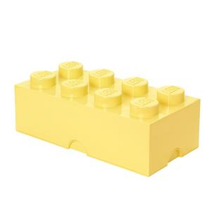 Opakowanie Lego pojemnik klocek ósemka żółty jasny