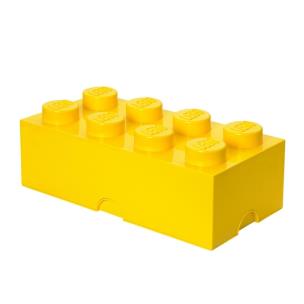 Opakowanie Lego pojemnik klocek ósemka żółty