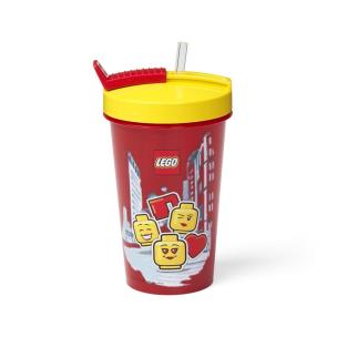 Opakowanie LEGO(R) kubek ze słomką Iconic Girl