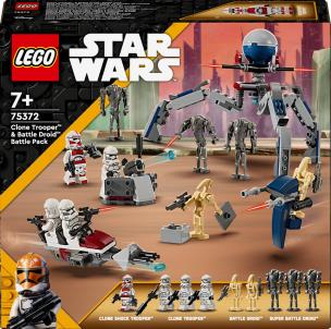 Opakowanie Lego Star Wars Zestaw bitewny z żołnierzem armii klonów i droidem bojowym 75372