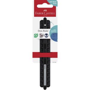 Opakowanie Linijka Dots czarna 15cm