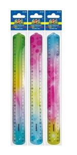Opakowanie Linijka elastyczna tęczowa 30cm mix