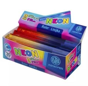 Opakowanie Linijka o trójkątnym przekroju Neon (30szt) ASTRA