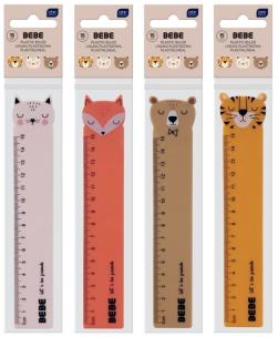 Opakowanie Linijka plastikowa 15cm Bebe Friends mix