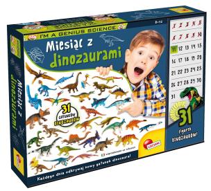 Okładka książki LISCIANI I'M A GENIUS MIESIĄC Z DINOZAURAMI.